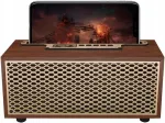 Juhtmevaba retro stiilis Bluetooth k&otilde;lar v&otilde;imsa bassiheli ja puidust korpusega