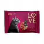 MY LOVE niiske kassitoit veisega kastmes 4x85g
