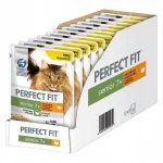 PERFECT FIT Senior 7+ kassitoit kalkunilihaga kastmes, 12 x 85 g