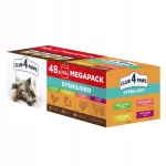 CLUB 4 PAWS m&auml;rg toit steriliseeritud t&auml;iskasvanud kassidele, erinevad maitsed, 48 x 80 g