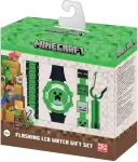 Laste digitaalne kell ACCUTIME Minecraft LED-taustvalgusega, kinkekomplekt