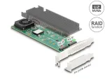 Delock 90123 PCIe x8 adapter 2x NVMe M.2 pesaga ja RAID, madala profiiliga