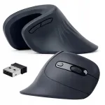 Juhtmevaba ergonoomiline vertikaalne hiir USB vastuv&otilde;tjaga