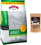 Kuivtoit koertele ARION Original Adult Large kanaga ja riisiga, 12 kg + 1 kg kingitus + Hapsy 100 g