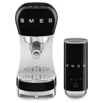 Smeg ECF12BLEU kohvimasin piimavahtu tegijaga, must