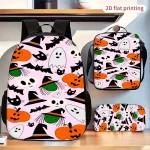 Halloween'i seljakott k&otilde;rvitsa, kummituste ja nahkhiirtega, kosmeetikakotiga ja k&auml;ekotiga