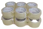 L&auml;bipaistev kleepuv pakketeip, 48 mm x 50 m, 12 tk