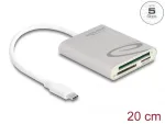USB Type-C kaardilugeja Compact Flash, SD ja Micro SD Delock 91005