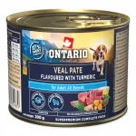Koerapasteet ONTARIO vasikaliha ja kurkumiga, 200 g, super premium