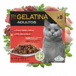 DeliKuit niiske kassitoit, 8 x 100 g, mitme liha t&uuml;kid želees