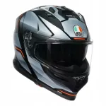 Motorrattakiiver AGV K7 JAEGER, must/h&otilde;bedane