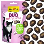 Gimcat Duo Soft n&auml;rimistahvel kassidele linnuliha ja lambalihaga, 50 g
