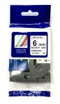 Turvalint Brother TZ2-SE1 / TZe-SE1, 6 mm, valge