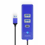 USB-jaotur Orico, 2x USB 3.1, USB-C, sinine