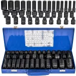 Pneumaatiliste padrunite komplekt 1/2", 8-32 mm, l&uuml;hike ja pikk, 35 tk
