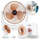 Mini lauaventilaator, laetav, USB, vaskne