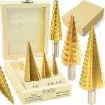Spiraalne astmeliste puuride komplekt Verke 4-32 mm, 3 tk