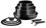 TEFAL Ingenio Easy Cook'N Clean pottide ja pannide komplekt, 10-osaline, sobib gaasipliitidele