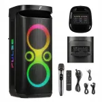 Kaasaskantav k&otilde;lar 260W LED-valgustuse, Bluetoothi, FM-raadio, USB, akuga ja UHF-mikrofoniga