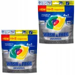 Pesukapslid Universal 4in1 Wash&Free, 2 x 17 tk