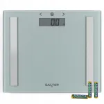 Digitaalsed kaalud SALTER, klaasist, keha rasva anal&uuml;&uuml;s, 150 kg, kuni 8 kasutajale