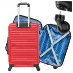 Suur reisikohver ATTENY 102 l, 28", ABS, punane, eemaldatavate ratastega