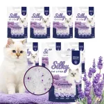 Tolmuvaba silikoonist kassiliiv lavendli l&otilde;hnaga SILKY, 3,8 l, 8 tk