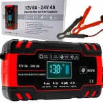 Autolaadija 12V/24V 8A remondifunktsiooniga