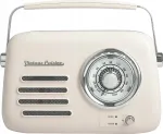 Bluetooth FM retsero raadio k&otilde;lar Vintage Cuisine Chrome Cream