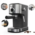 Espresso kohvimasin HiBREW automaatse valmistamise ja piimavahustajaga