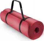 TRESKO spordimatt 185x60x1 cm, punane, rihmaga