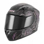 Laste integralne kiiver NOX N731, must/roosa, matt, suurus S