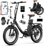 Voltiv elektriline jalgratas ONESPORT OT16-2, 250W, 48V, 17Ah, 20", APP juhtimine