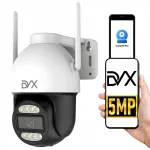 V&auml;lis-IP WiFi PTZ kaamera DVX 2K, 5MP, 6x suum, liikumistuvastus