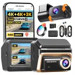 DDPAI Z90 MASTER 4K HDR salvesti tagumise kaamera ja 4G mooduliga
