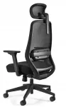 Ergonoomiline kontoritool SONIC, must, reguleeritava SYNCHRON 3D mehhanismiga