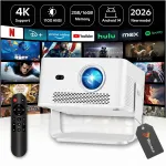 LED projektor 1100 ANSI 4K 140" Android 14 Smart TV WiFi 6