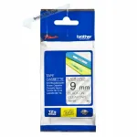 Printerilint Brother TZe-121, 9 mm, must, l&auml;bipaistev, 8 m