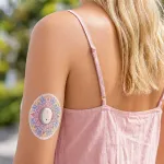 Anduri kaitseplaaster Dexcom G7, Dexcom One+, Mandala Pastel, 5 tk