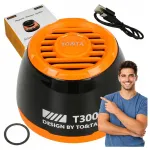 Mini juhtmevaba Bluetooth k&otilde;lar FM, TWS, RGB LED, magnetilise kinnituse ja USB-C-ga