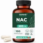 Toidulisand NAC 600mg 100 kapslit N-atset&uuml;&uuml;l L-ts&uuml;steiin OSHERB