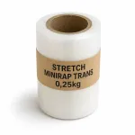 K&auml;sitsi kasutatav mini kile rull, 10 cm, 0,25 kg, l&auml;bipaistev, Fi38, 23 mikronit, 1 tk