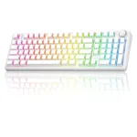 Juhtmevaba mehaaniline klaviatuur AULA F99 Pro Silent Cotton Candy