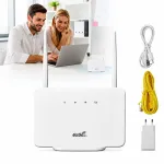 Traadita 4G LTE ruuter SIM-kaardi pesaga, kuni 300 Mb/s, valge