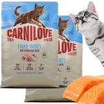 Carnilove steriliseeritud kassidele kuivtoit kalaga ja kalkunilihaga, 4 kg