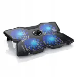 Must s&uuml;learvuti jahutusalus USB-ventilaatoriga