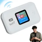Kaasaskantav 4G LTE ruuter SIM-kaardipesaga, valge, mobiilne internetipunkt reisiks