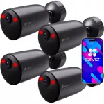 V&auml;line valvekaamera EZVIZ EB3 4G, 3 MP, IP65, IR &ouml;&ouml;vaade, v&auml;rviline pilt, microSD tugi