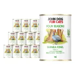 Four Seasons John Dog m&auml;rg &uuml;hevalgu kassitoit helekana, 12 x 400 g