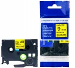 Isekleepuv lint BROTHER TZe-621, kollane, 9 mm